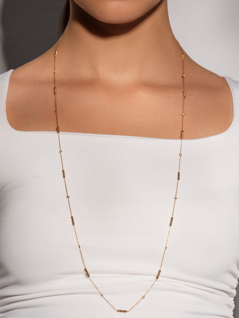 Twine Diamond Long Necklace