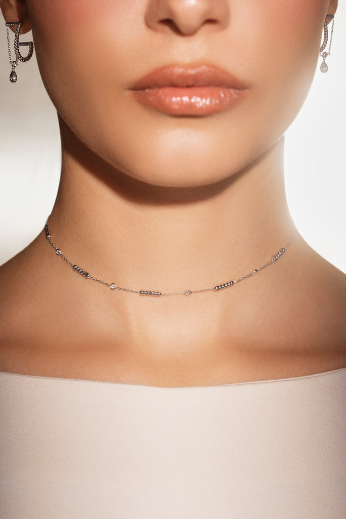 Twine Diamond Choker