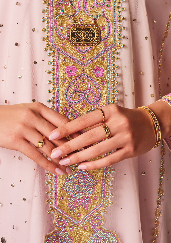 Adorned Sapphire and Diamond Ring