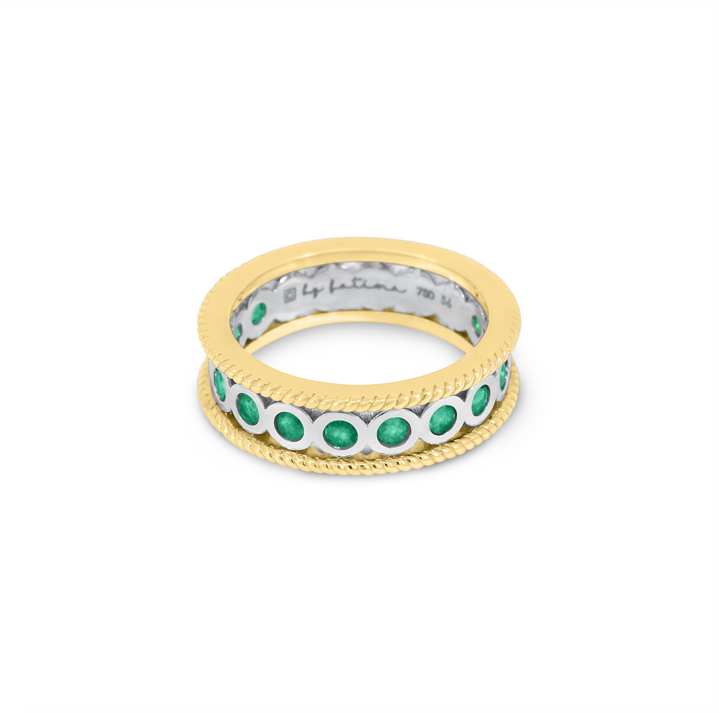 Adorned Emerald Ring