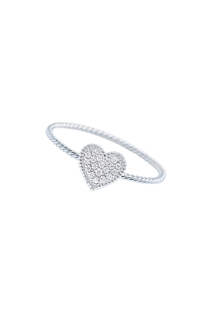 Stellar Filled Heart Ring