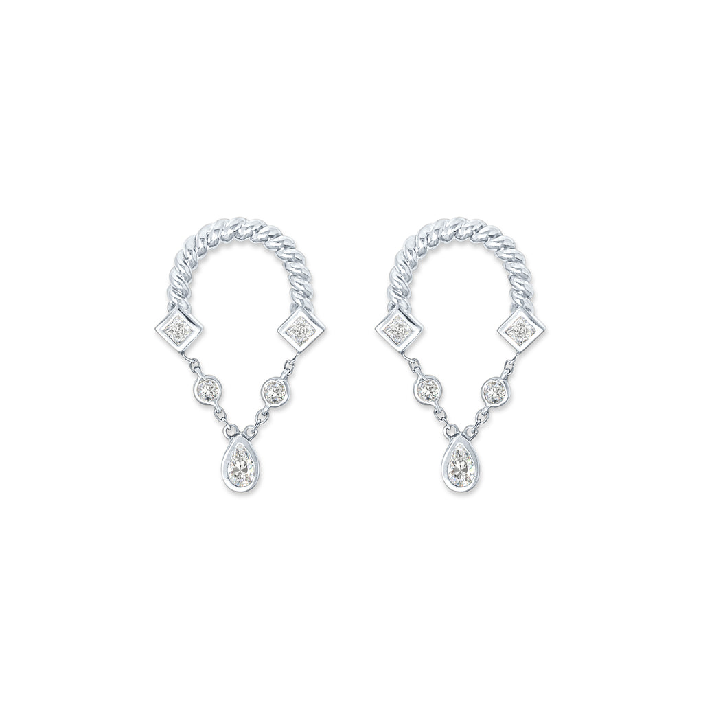 Twine Diamond Earring