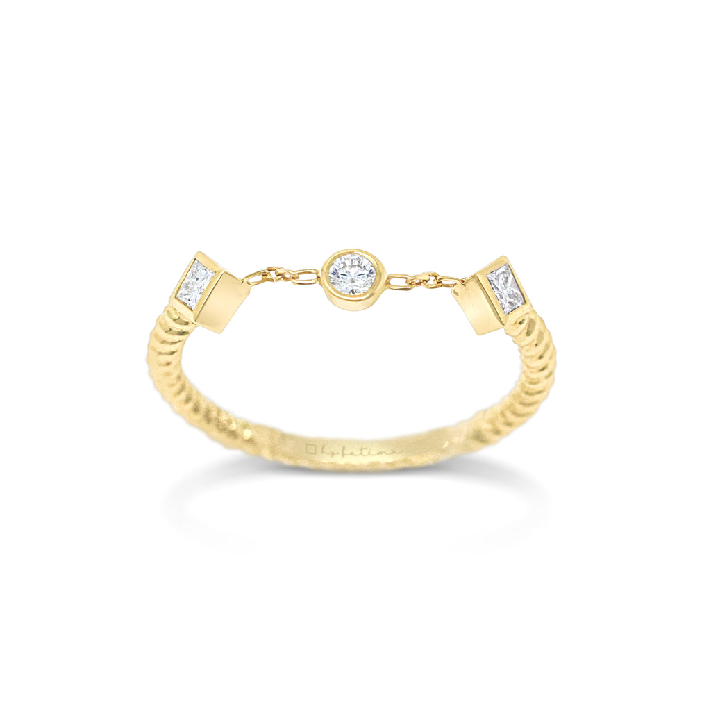 Twine Princess Diamond Ring