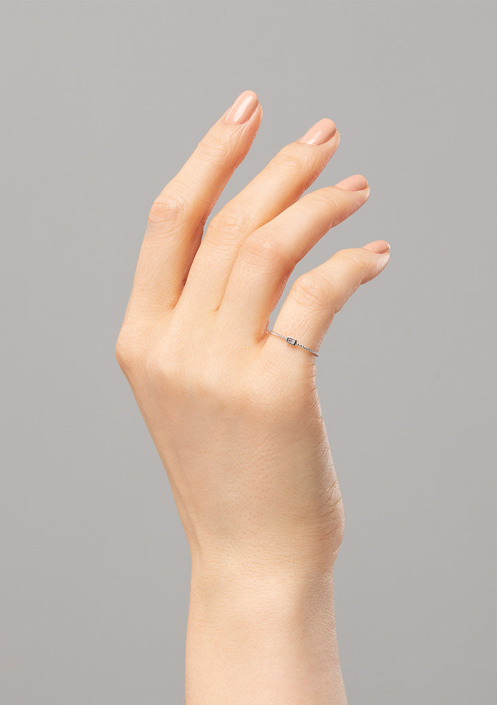 Entwined Baguette Fine Ring