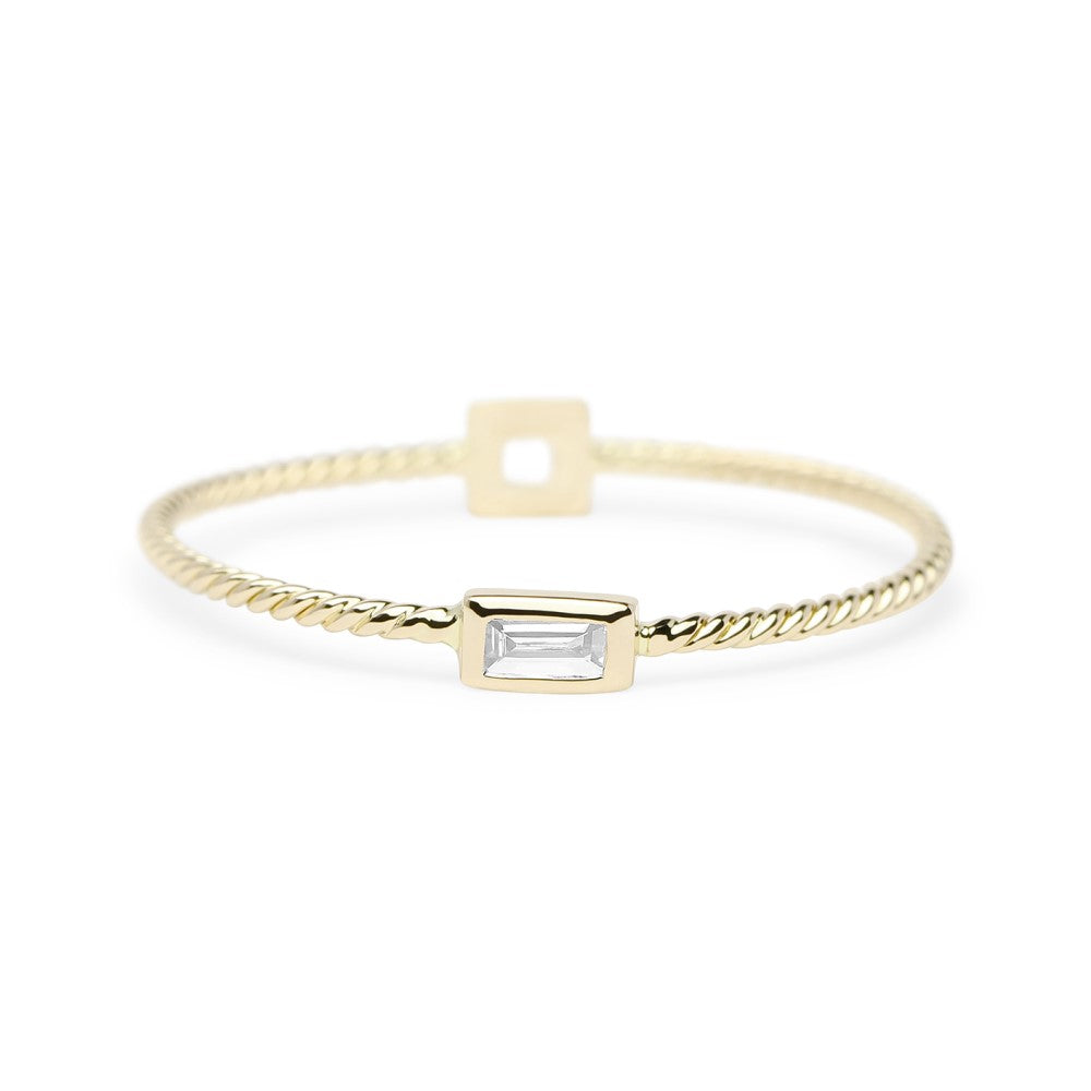 Entwined Baguette Fine Ring