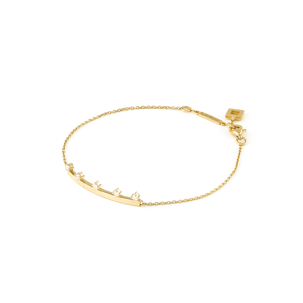 Diamond Gold Bar Bracelet
